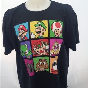 Mario Bros Brady Bunch Style T Shirt XXL T Shirt
